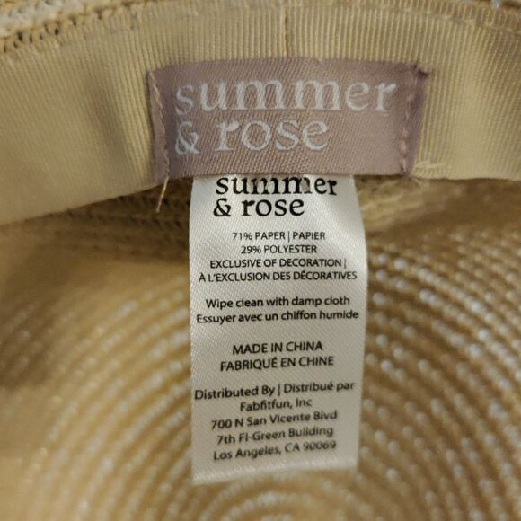 New Straw Hat, No Tags - Picture 4 of 4